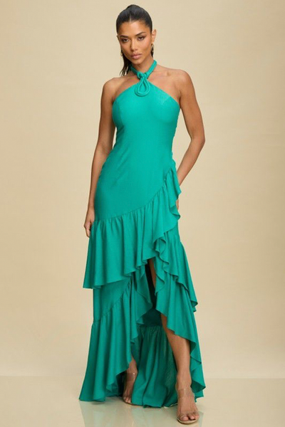 Vestido largo verde