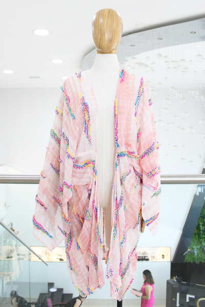 Kimono rosa tie dye