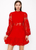 Vestido rojo guipur