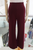 Pantalón flare vino