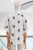 Blusa bordado floral azul
