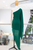 Vestido gasa verde pino 50/30%