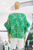 Blusa verde floral