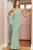 Vestido largo verde claro