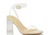 Tacones beige transparentes