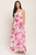 Vestido strapless floral