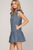 Vestido denim corto