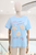 T-shirt azul mar