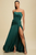 Vestido satinado verde