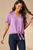 Blusa fluida lila