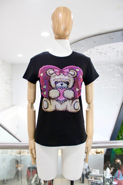 Playera oso corazón