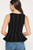 Blusa peplum negra