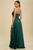 Vestido satinado verde