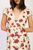 Vestido beige con rosas