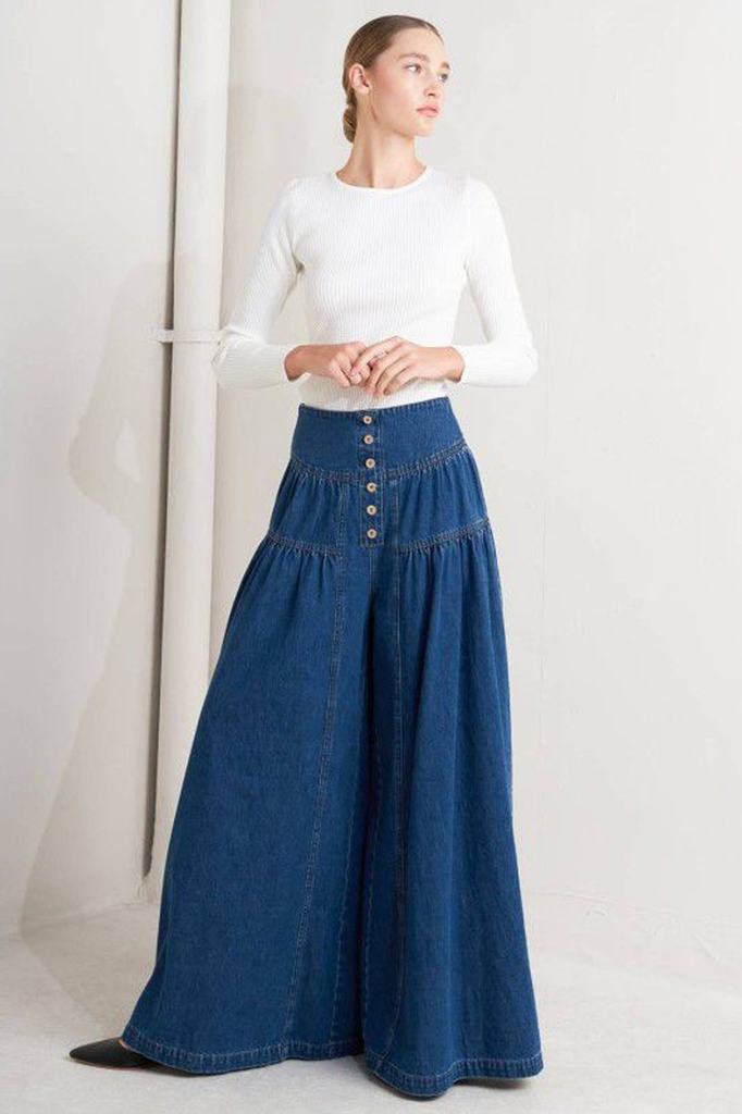 Pantalón denim azul