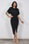 Vestido midi negro