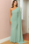 Vestido largo verde claro