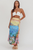 Falda print playero