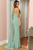 Vestido largo verde claro