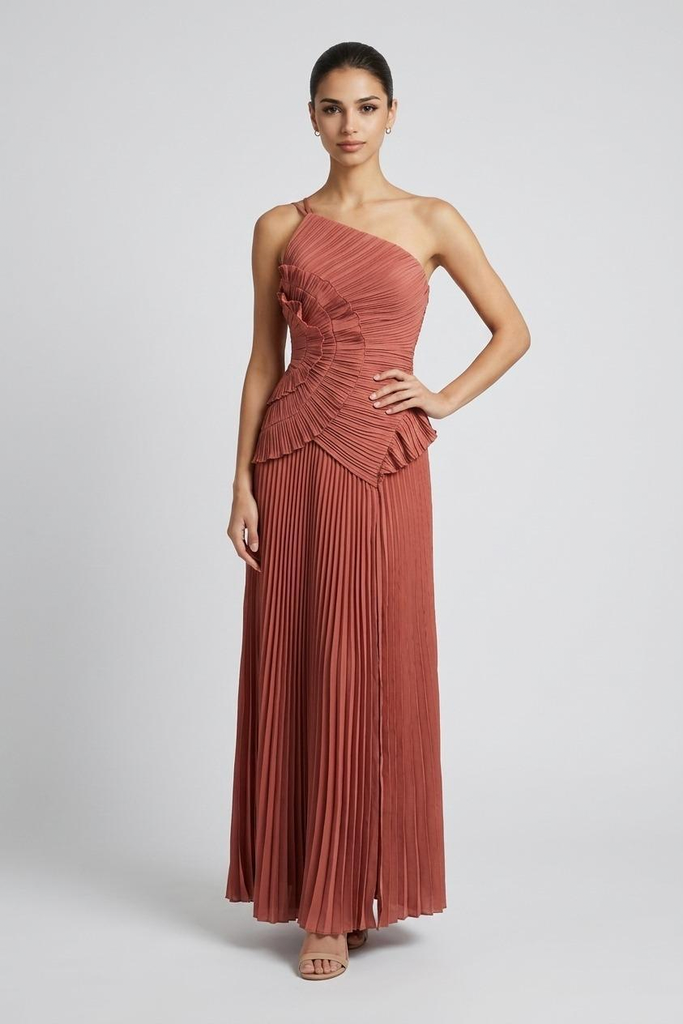 Vestido halter rosa