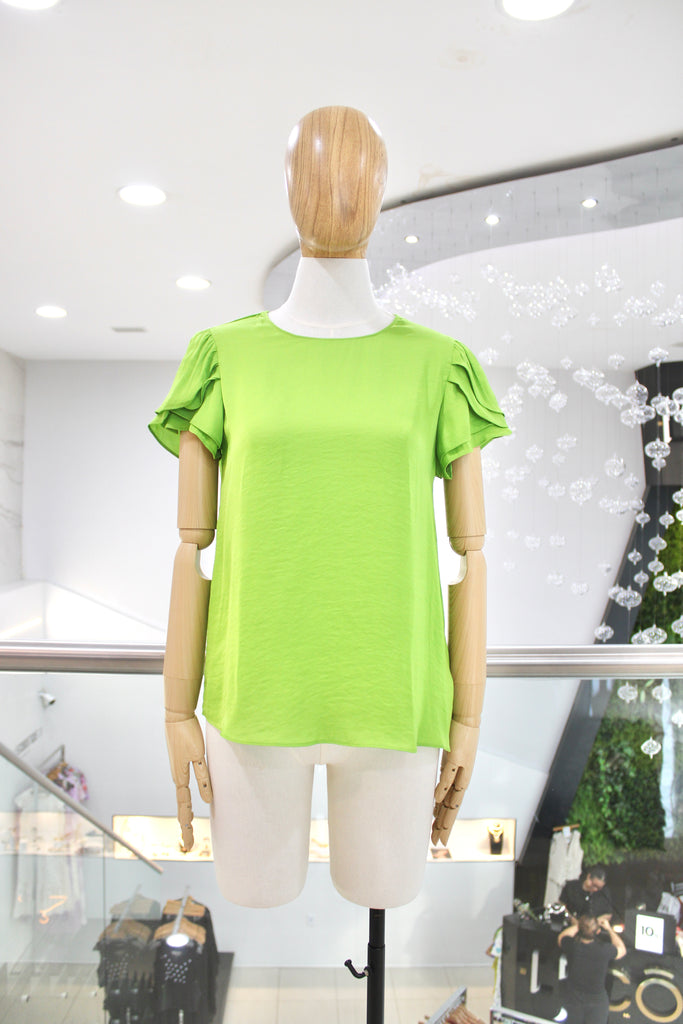 Blusa verde manga