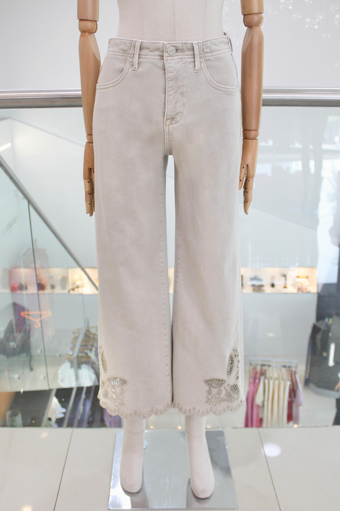 Jeans denim beige