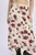 Falda beige con rosas