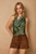 Blusa halter verde olivo