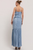Vestido plisado azul