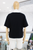 T-shirt negra flores
