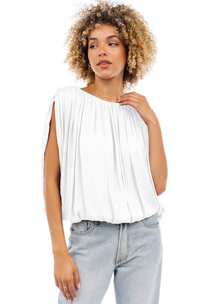 Blusa globo blanca