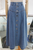 Falda midi denim claro