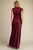 Vestido satinado vino