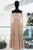 Vestido camel bordado