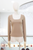 Blusa de manga larga beige