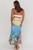 Falda print playero