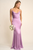 Vestido satinado lila
