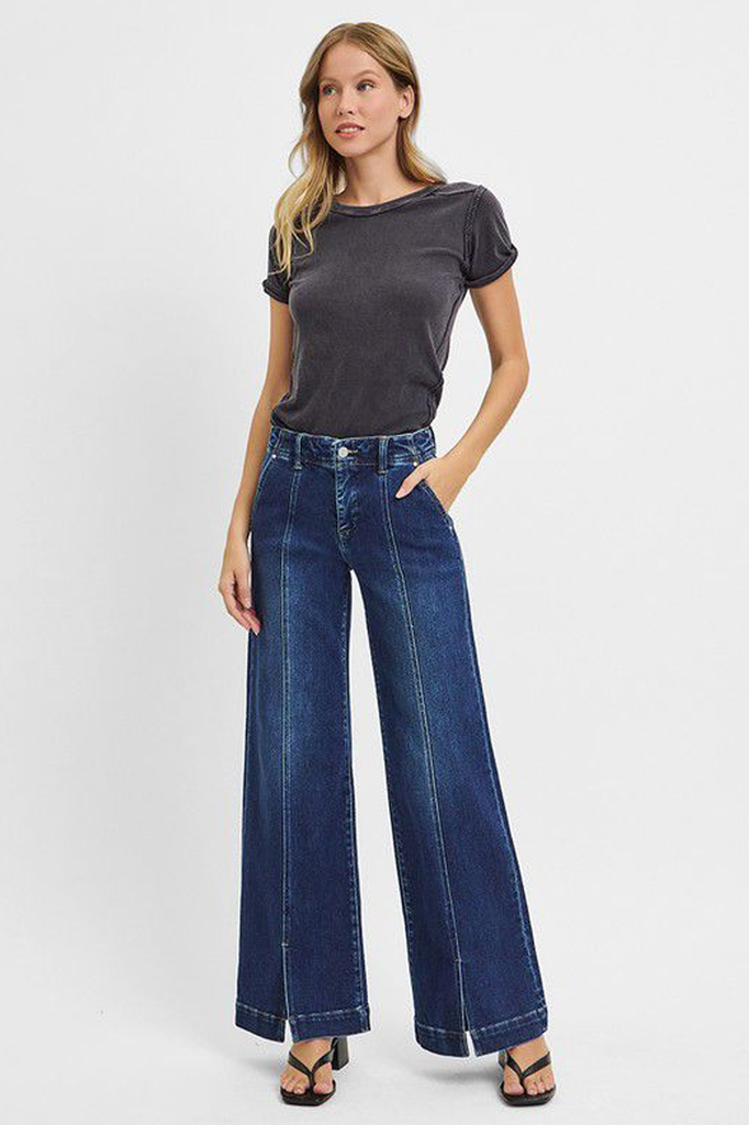 Jeans denim azul oscuro