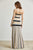 Vestido strapless rayas