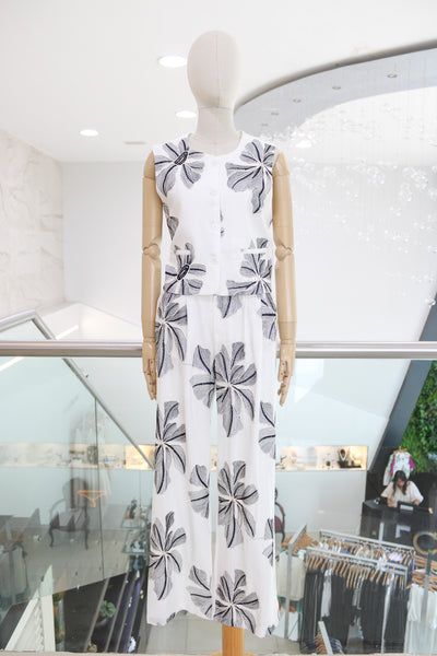 Conjunto B&N floral
