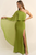 Vestido gasa verde