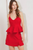 Falda short roja