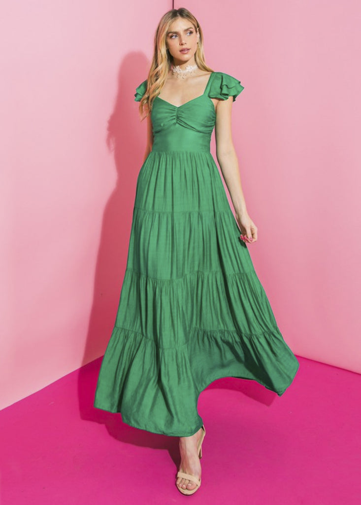 Vestido femenino verde