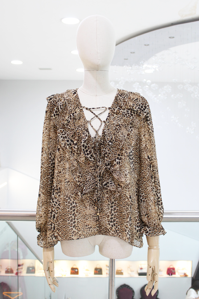 Blusa leopard print