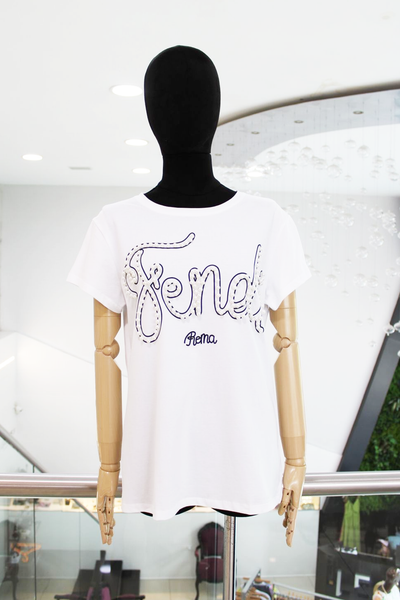 T-shirt blanca Fendi