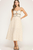 Vestido midi beige