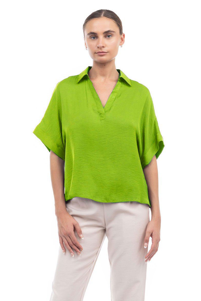 Blusa camisera verde