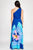 Vestido flor maxi azul