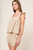 Conjunto flores beige