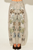 Jeans flores beige